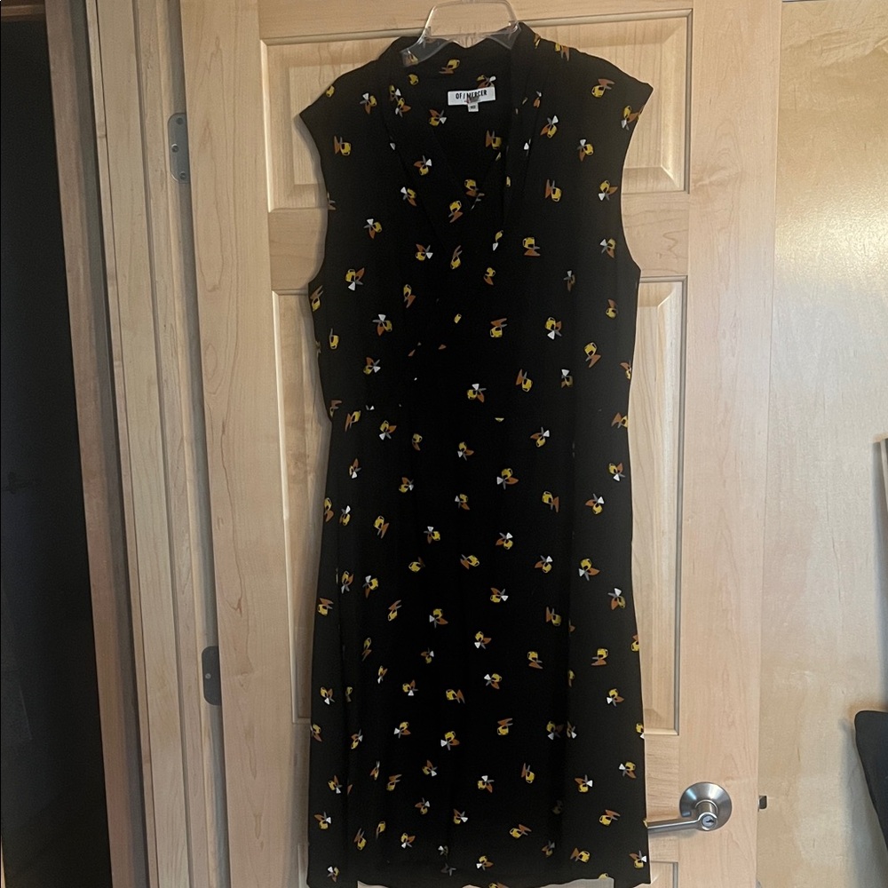Chic Black Floral Midi Dress